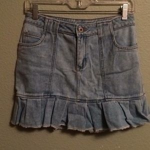 Girls blue denim skirt size 14